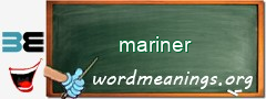 WordMeaning blackboard for mariner